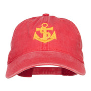 Anchor Logo Embroidered Washed Cap