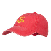 Anchor Logo Embroidered Washed Cap