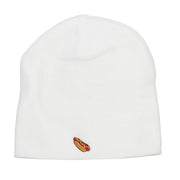 Mini Hot Dog Embroidered Short Beanie