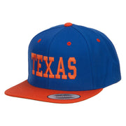 Texas Embroidered Two Tone Snapback Cap