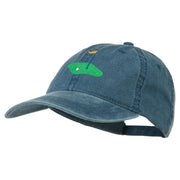 Golf Flag on the Green Embroidered Washed Cap