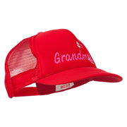 Number 1 Grandma Embroidered Youth Mesh Cap