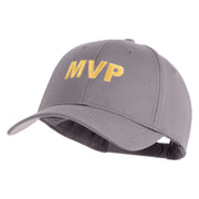 MVP Letters Embroidered 6 Panel Baseball Cap - Grey OSFM