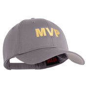 MVP Letters Embroidered 6 Panel Baseball Cap - Grey OSFM