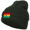 Ghana Flag Embroidered Long Beanie