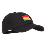 Ghana Flag Embroidered Unstructured Cap