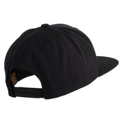 Stay Humble Hearts Embroidered Wool Blend Snapback Cap - Black OSFM
