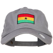 Ghana Flag Embroidered Unstructured Cap