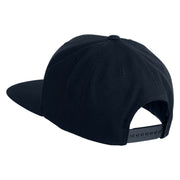 Stay Humble Hearts Embroidered Wool Blend Snapback Cap - Navy OSFM