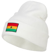 Ghana Flag Embroidered Long Beanie