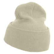 Made in USA Golden Palace Embroidered Stretch ECO Cotton Long Beanie - Milk OSFM