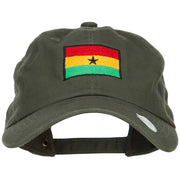 Ghana Flag Embroidered Unstructured Cap