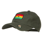 Ghana Flag Embroidered Unstructured Cap