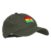 Ghana Flag Embroidered Unstructured Cap