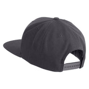 Stay Humble Hearts Embroidered Wool Blend Snapback Cap - Dark Grey OSFM