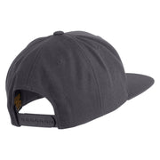 Stay Humble Hearts Embroidered Wool Blend Snapback Cap - Dark Grey OSFM