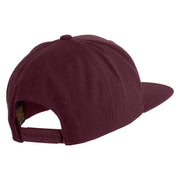Stay Humble Hearts Embroidered Wool Blend Snapback Cap - Maroon OSFM