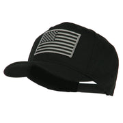 Grey American Flag Patched High Profile Cap