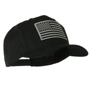 Grey American Flag Patched High Profile Cap