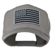 Grey American Flag Patched High Profile Cap