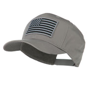 Grey American Flag Patched High Profile Cap