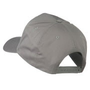 Grey American Flag Patched High Profile Cap