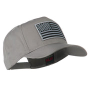 Grey American Flag Patched High Profile Cap