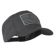 Grey American Flag Patched High Profile Cap