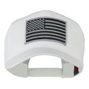 Grey American Flag Patched High Profile Cap