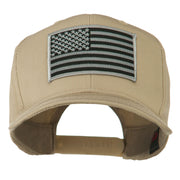 Grey American Flag Patched High Profile Cap