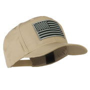 Grey American Flag Patched High Profile Cap