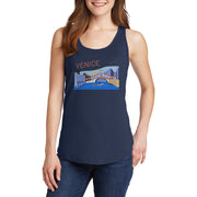 Venice Landscape Ladies Core Cotton Tank Top