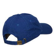 Mardi Gras with Mask Embroidered Washed Cap