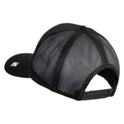 U.S. Air Force Pilot Embroidered Solid Cotton Twill Mesh Prostyle Cap - Black OSFM