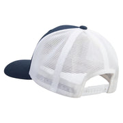 Licensed US Navy Veteran Embroidered Flexfit 2 Tone Mesh Cap - Navy-White OSFM