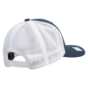 Licensed US Navy Veteran Embroidered Flexfit 2 Tone Mesh Cap - Navy-White OSFM