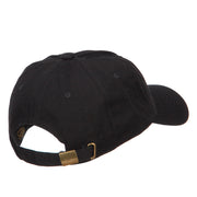 Mardi Gras with Mask Embroidered Washed Cap