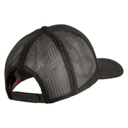 U.S. Air Force Pilot Embroidered Solid Cotton Twill Mesh Prostyle Cap - Charcoal OSFM