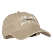 Gym Hair Don't Care Embroidered Washed Cotton Twill Cap