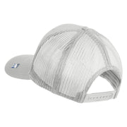 U.S. Air Force Pilot Embroidered Solid Cotton Twill Mesh Prostyle Cap - White OSFM