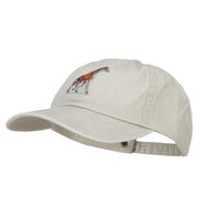 Giraffe Wild Animal Patched Washed Cotton Twill Cap