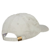 Giraffe Wild Animal Patched Washed Cotton Twill Cap