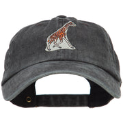 Giraffe Wild Animal Patched Washed Cotton Twill Cap