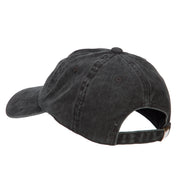 Giraffe Wild Animal Patched Washed Cotton Twill Cap