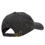 Giraffe Wild Animal Patched Washed Cotton Twill Cap