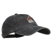 Giraffe Wild Animal Patched Washed Cotton Twill Cap