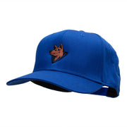 Wolf Head Embroidered Cotton Twill Pro Style Cap