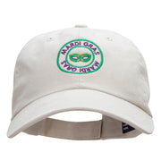 Mardi Gras Mask Badge Low Profile Dyed Cotton Twill Cap