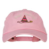 Glitter Happy Birthday with Hat Embroidered Unstructured Washed Cap