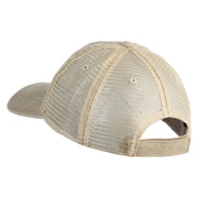 Stay Positive Embroidered Washed Twill Trucker Cap - Khaki Khaki OSFM